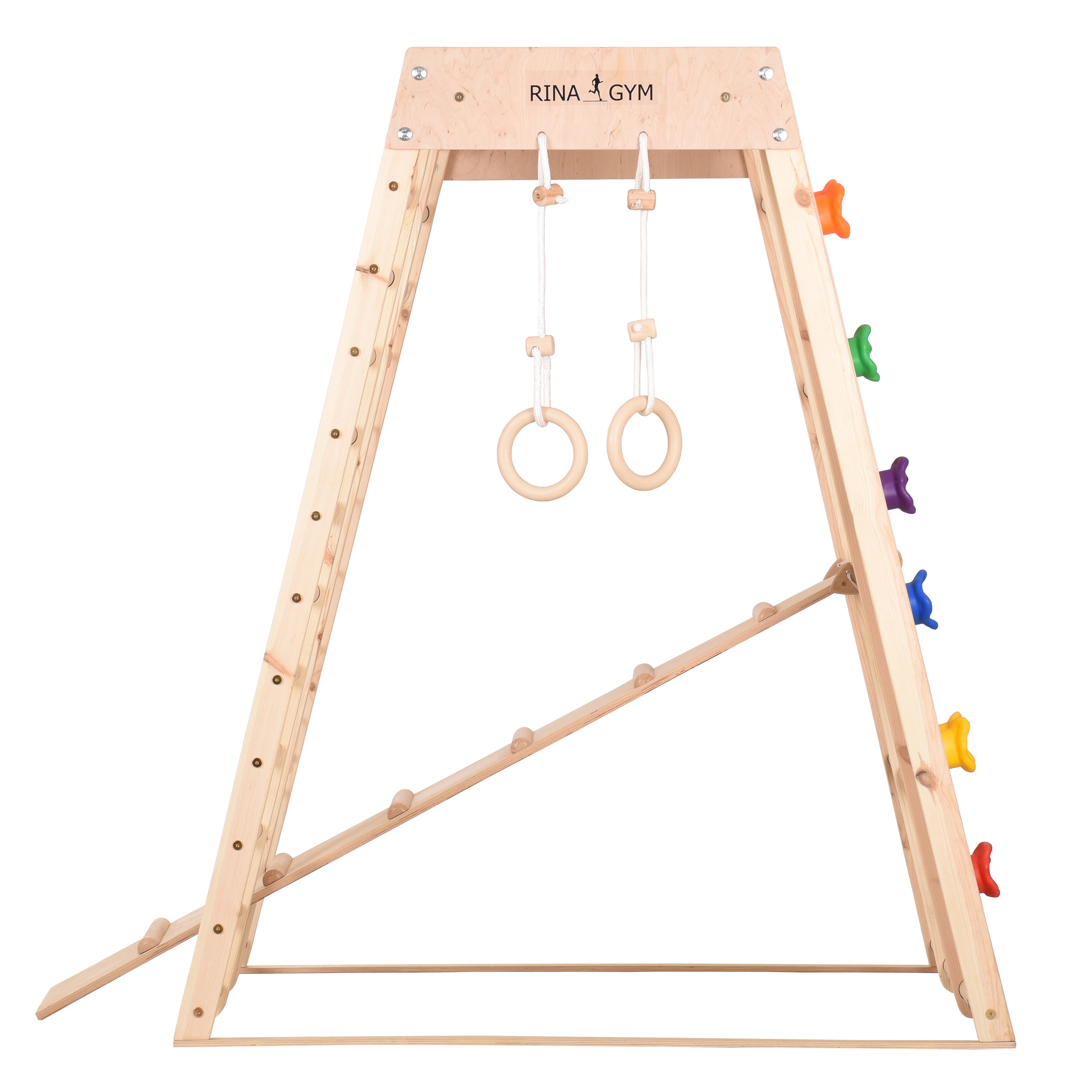 Indoor-Klettergerüst aus Holz 145 cm – weitere Produktansicht 4 – RINAGYM