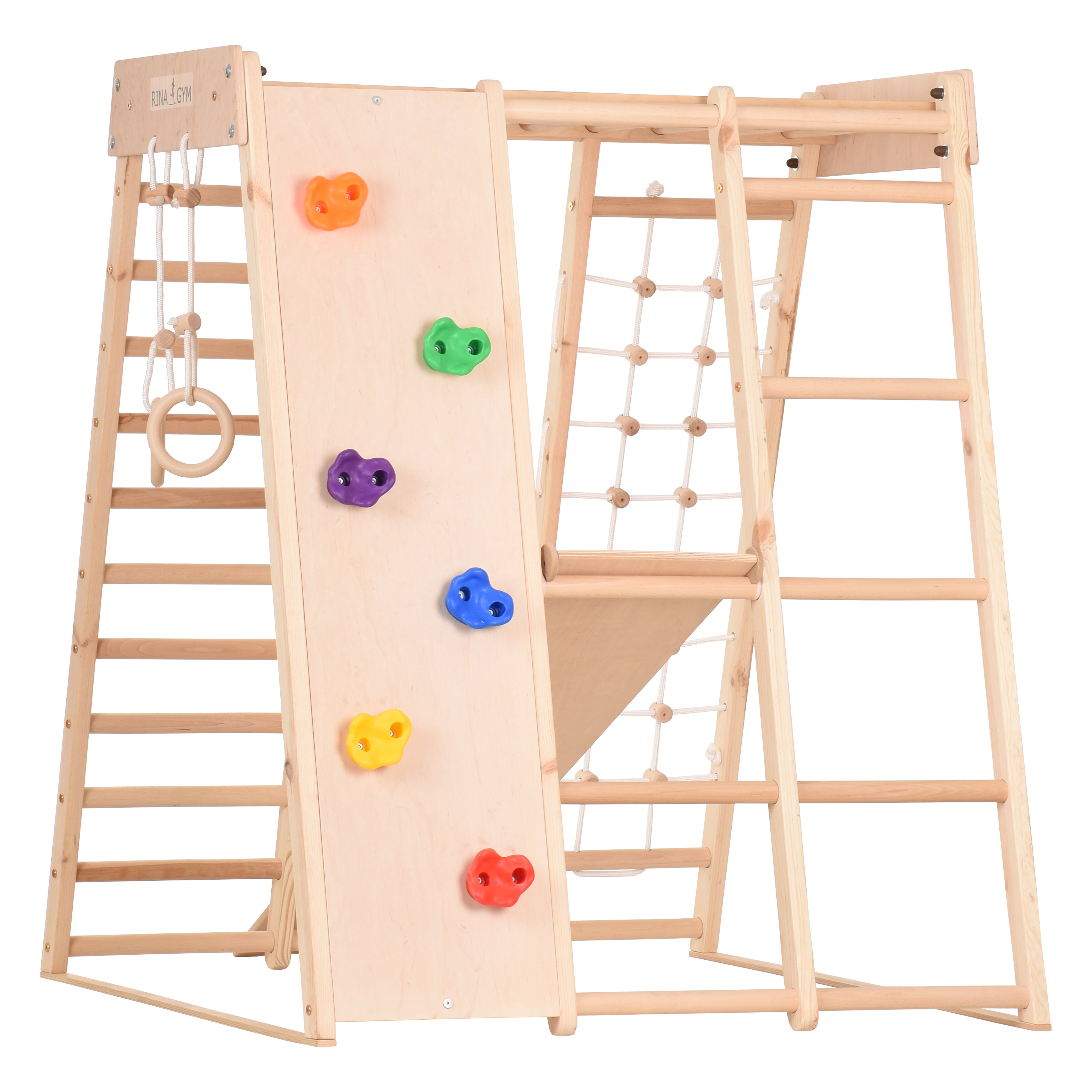 Indoor-Klettergerüst aus Holz 145 cm – weitere Produktansicht 3 – RINAGYM