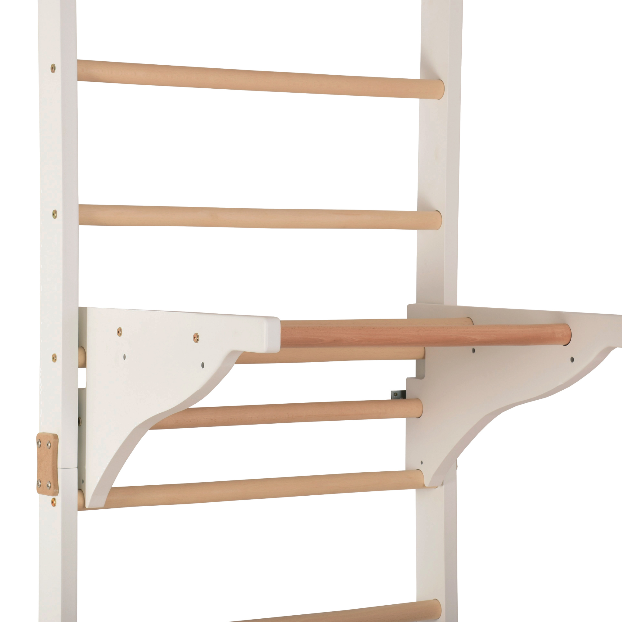 Sprossenwand mit Klimmzugstange & Dip-Barren – PRO PURE – weitere Produktansicht 13 – RINAGYM