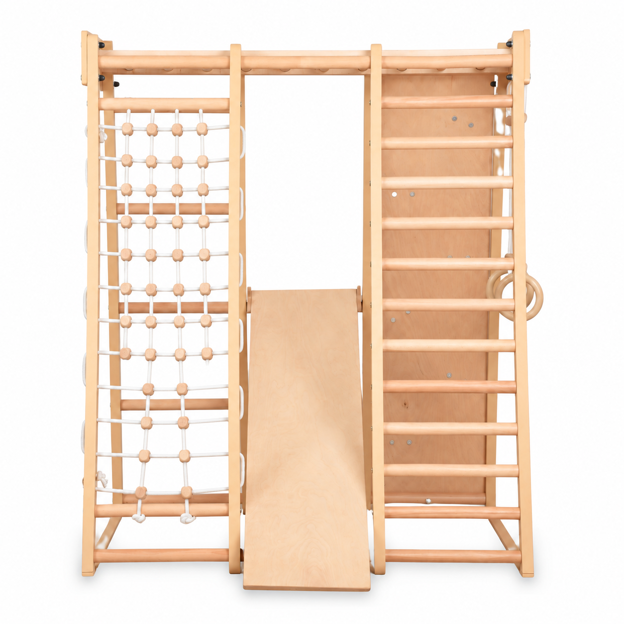 Multifunktionales Indoor Klettergerüst aus Holz – Für Zuhause & Familie ( 3 )