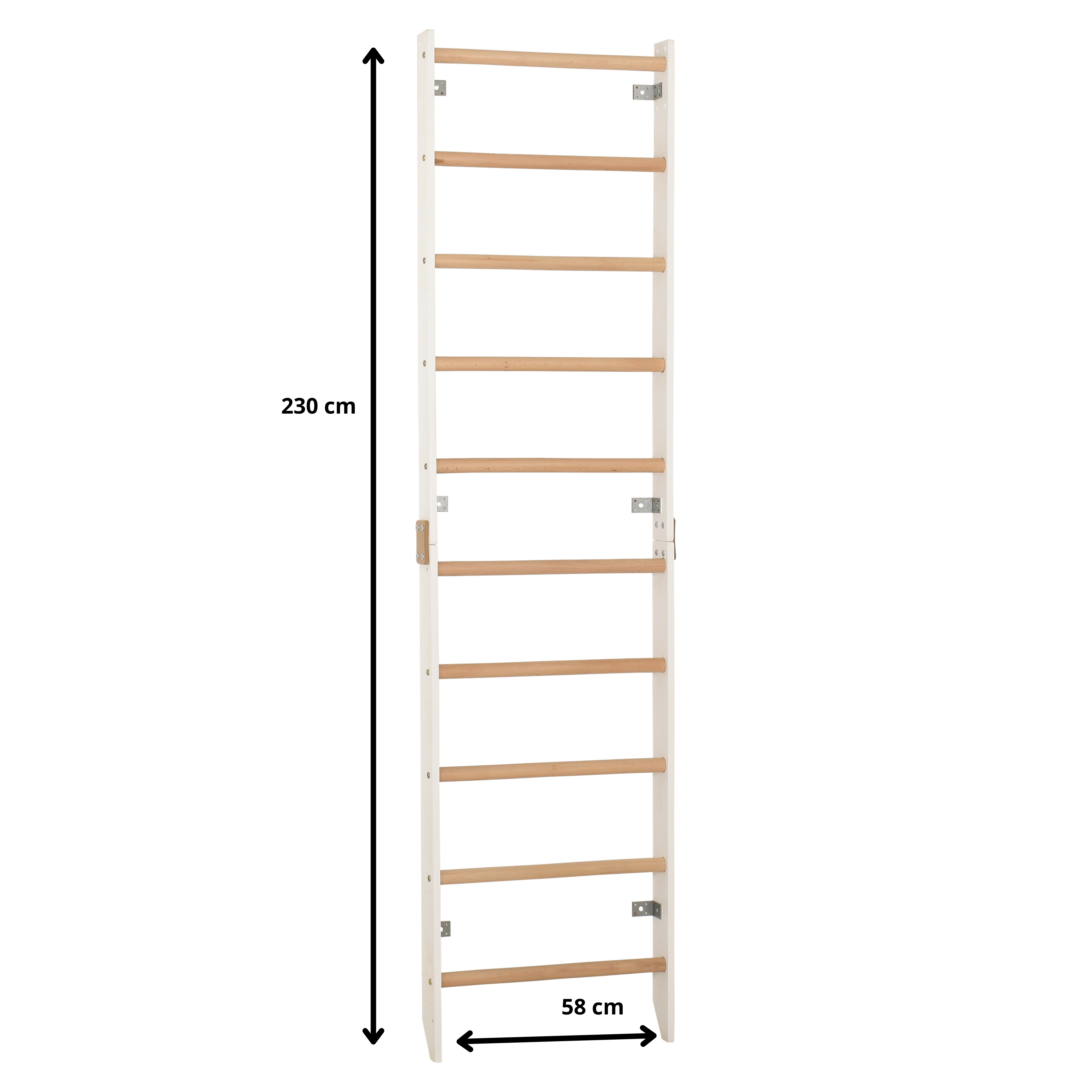 Sprossenwand SPR H weiß 230 cm – weitere Produktansicht 3 – RINAGYM