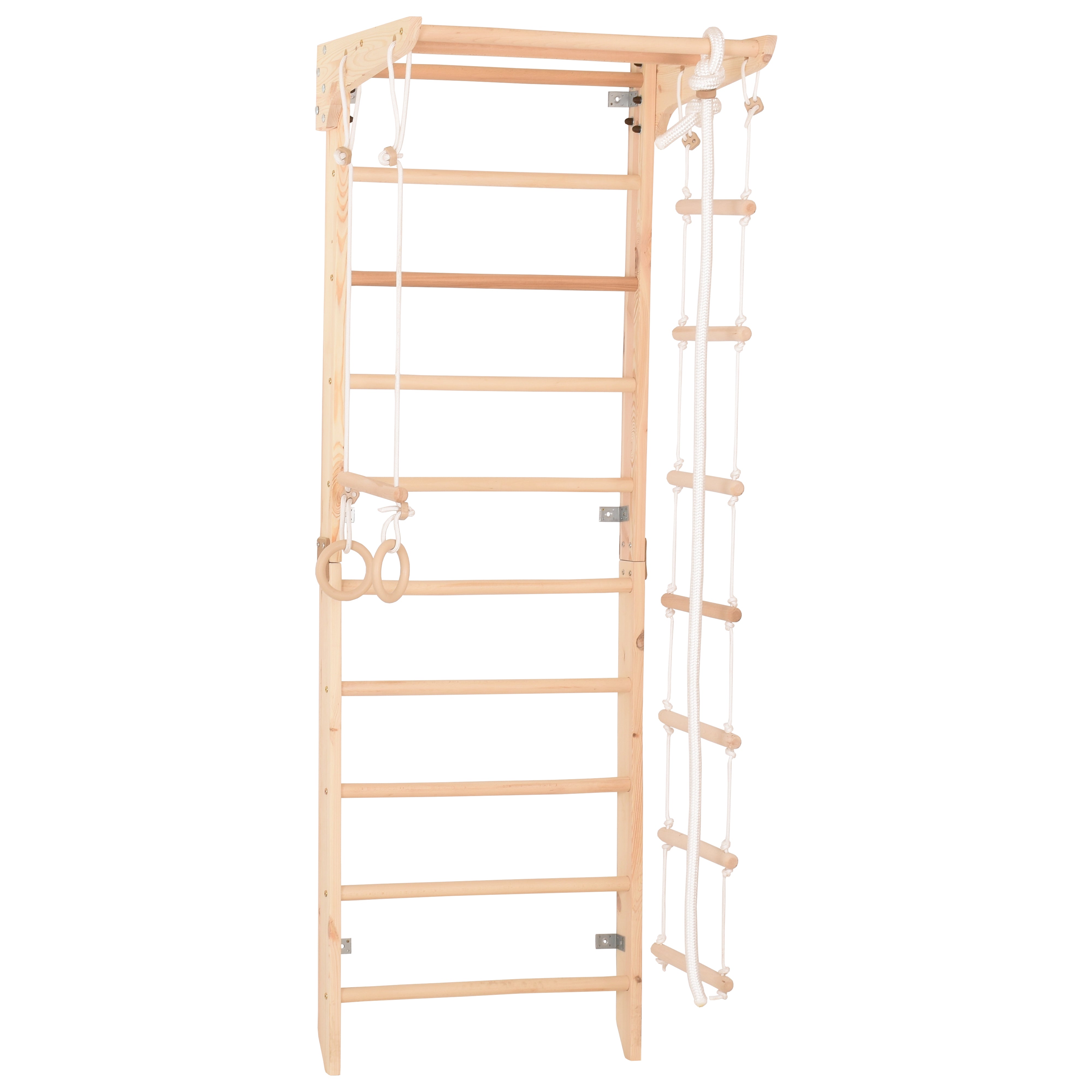Sprossenwand Kinder 3 aus Holz mit Rutschbrett – weitere Produktansicht 14 – RINAGYM