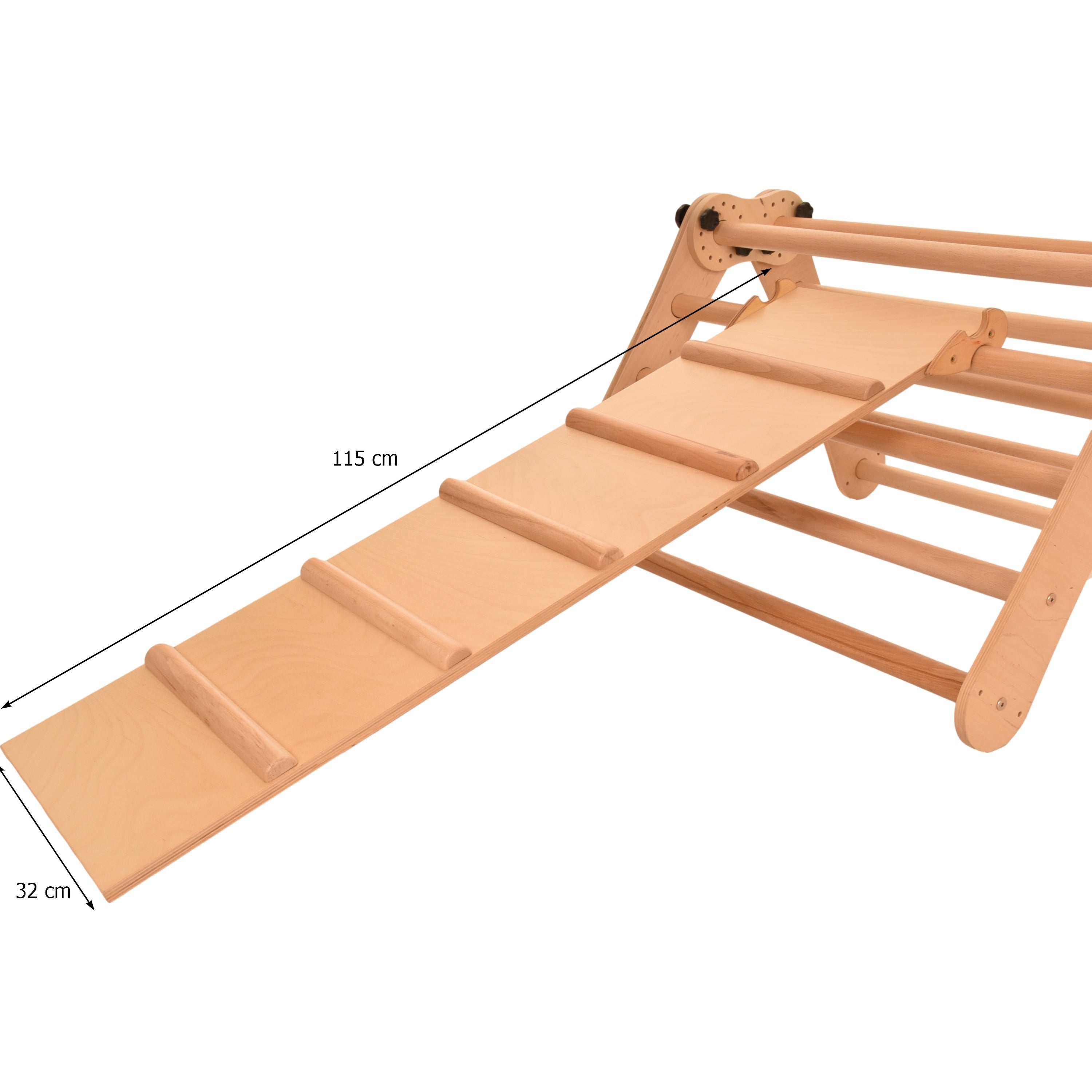 Kletterdreieck mit Netz & Rutschbrett 9g7s – weitere Produktansicht 3 – RINAGYM