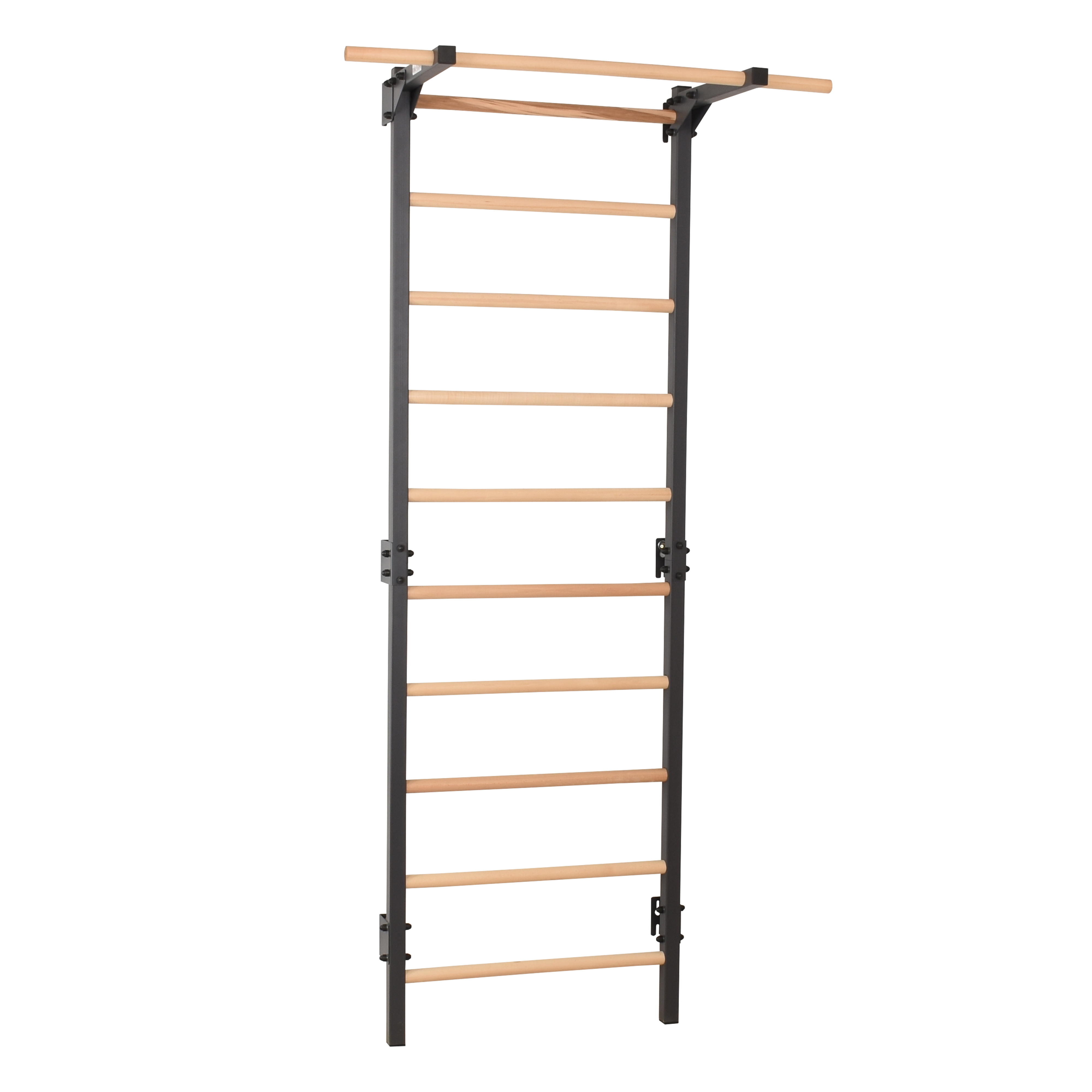 Sprossenwand STEEL PURE Graphit mit Klimmzugstange – weitere Produktansicht 14 – RINAGYM