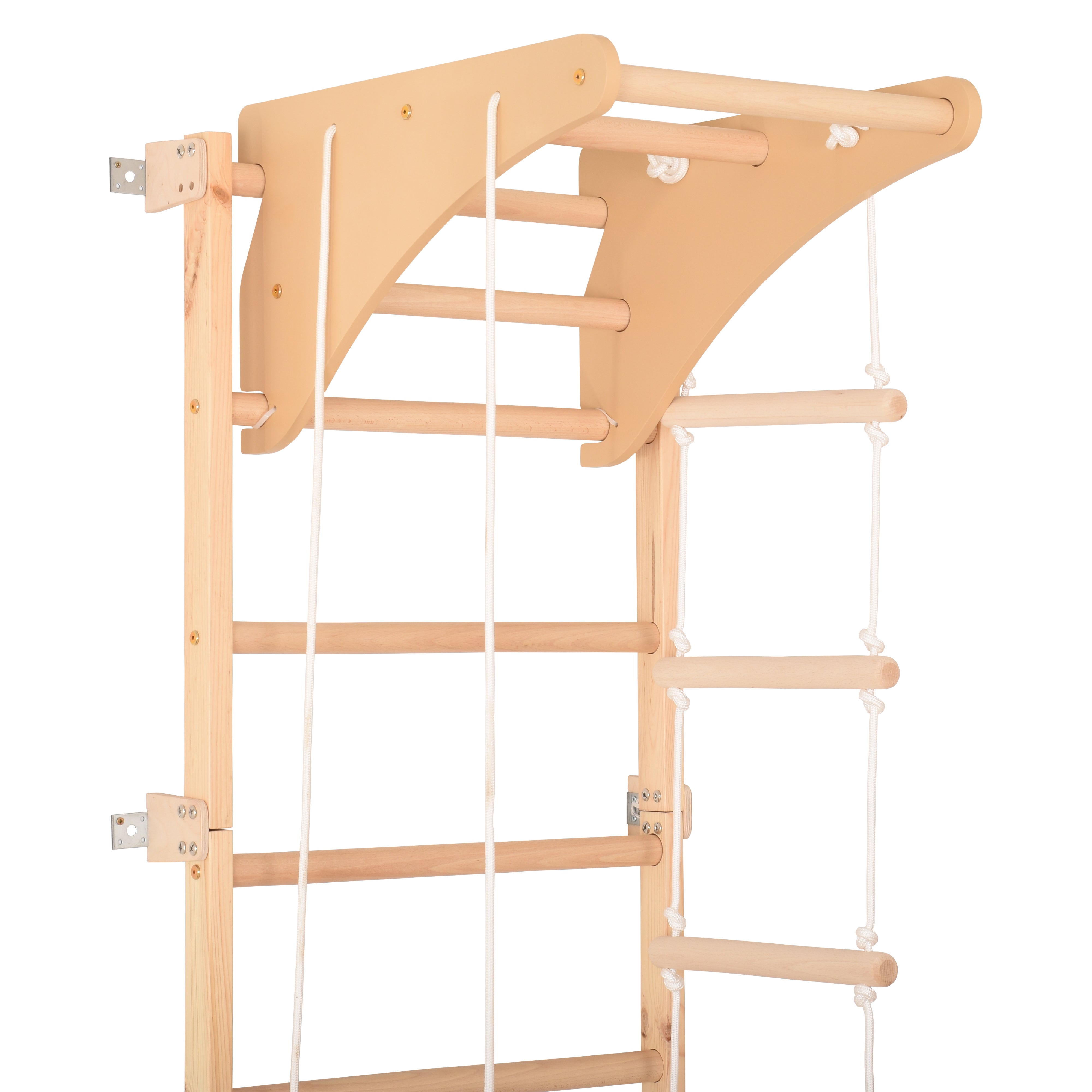 Sprossenwand Eco Pine mit Klimmzugstange – weitere Produktansicht 9 – RINAGYM