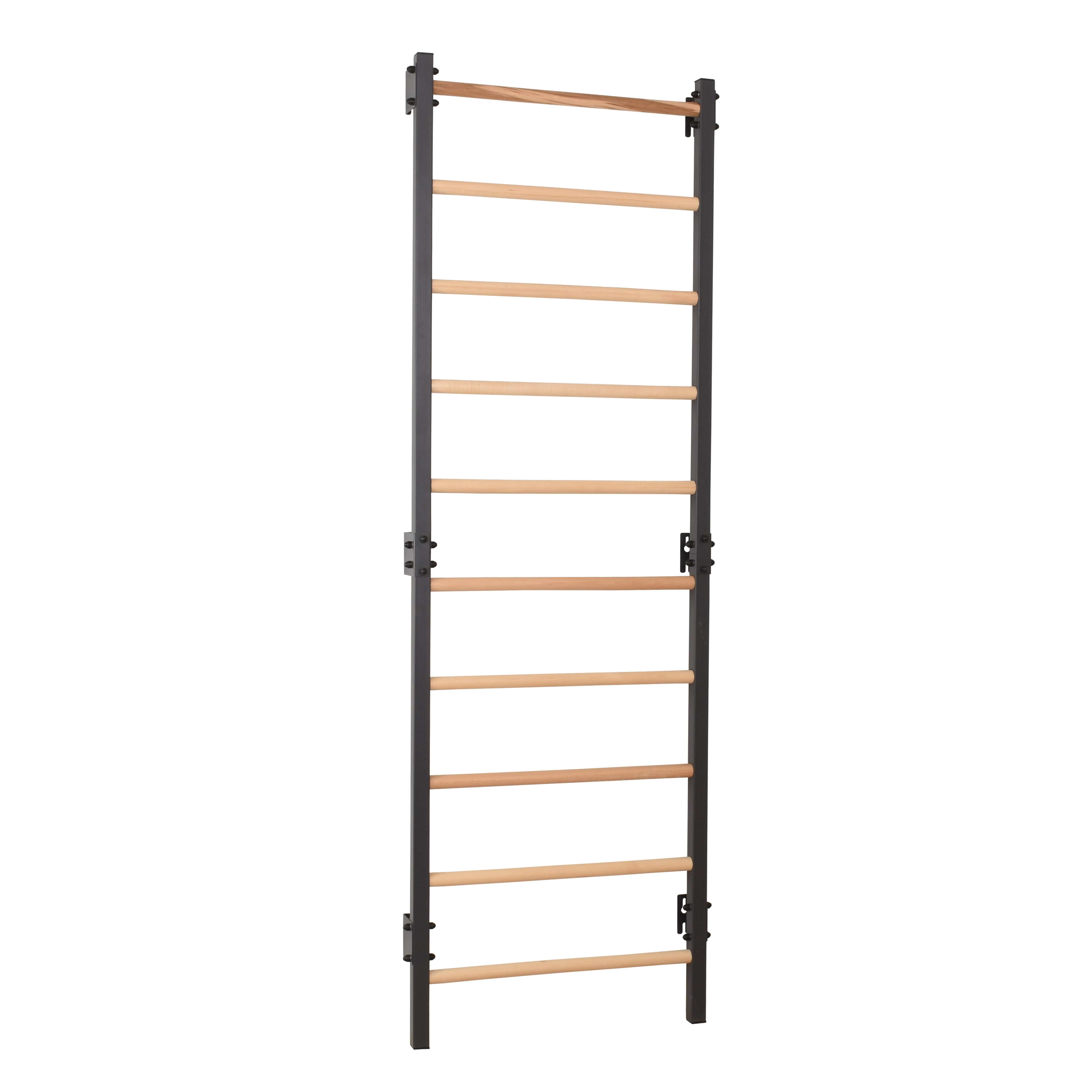 Sprossenwand STEEL 1 Graphit – Stahl & Buchenholz – weitere Produktansicht 10 – RINAGYM