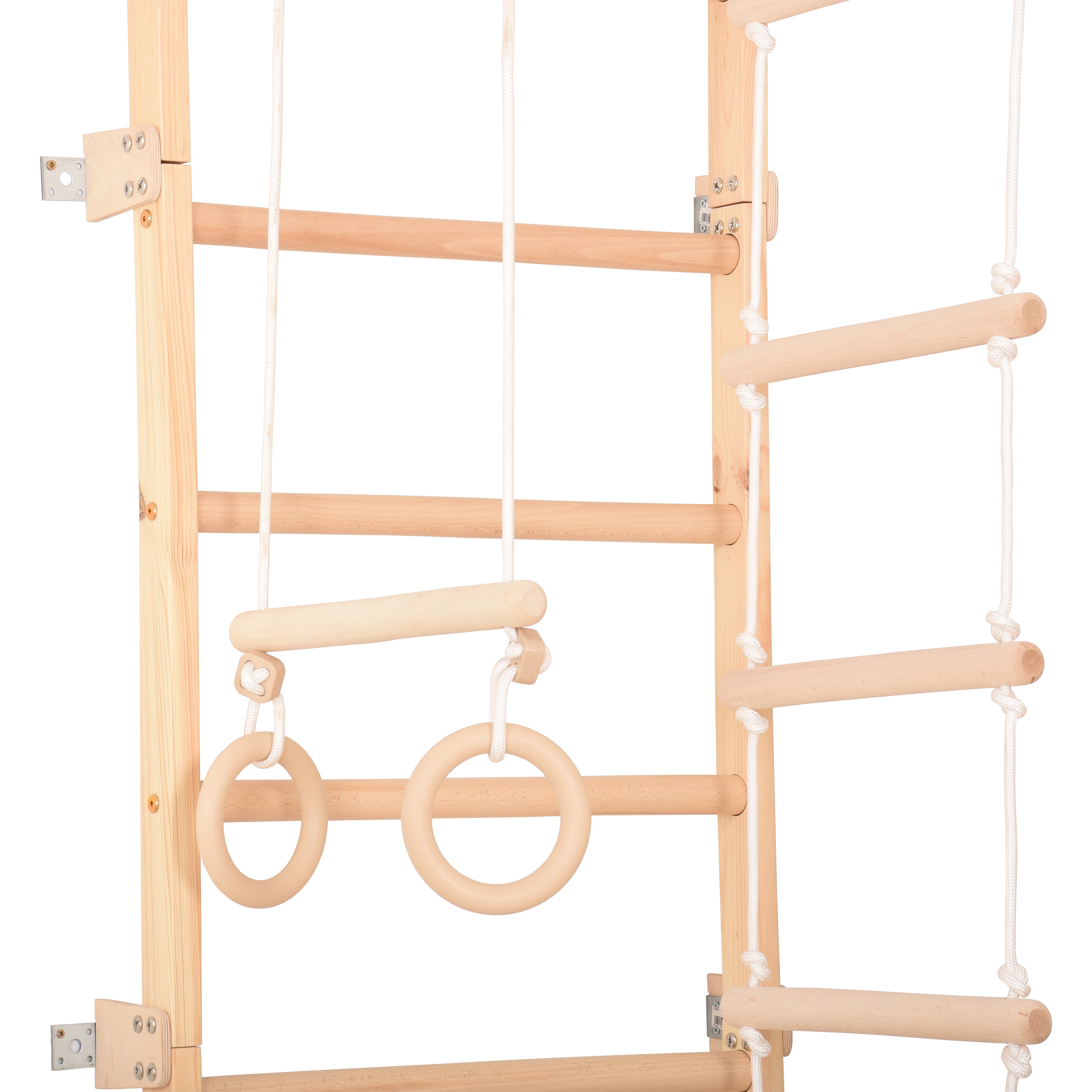 Sprossenwand Eco Pine mit Klimmzugstange – weitere Produktansicht 10 – RINAGYM