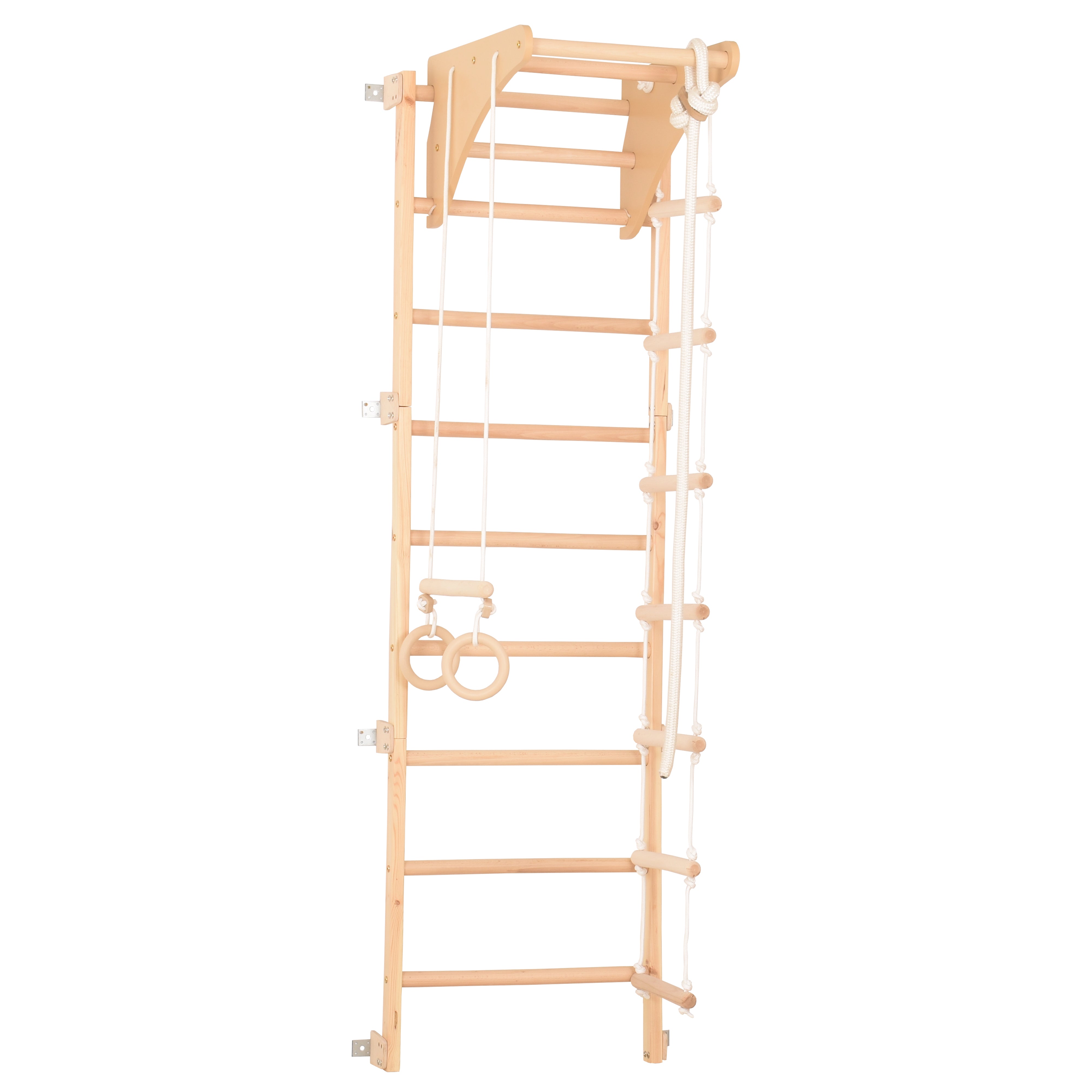 Sprossenwand Eco Pine mit Klimmzugstange – RINAGYM
