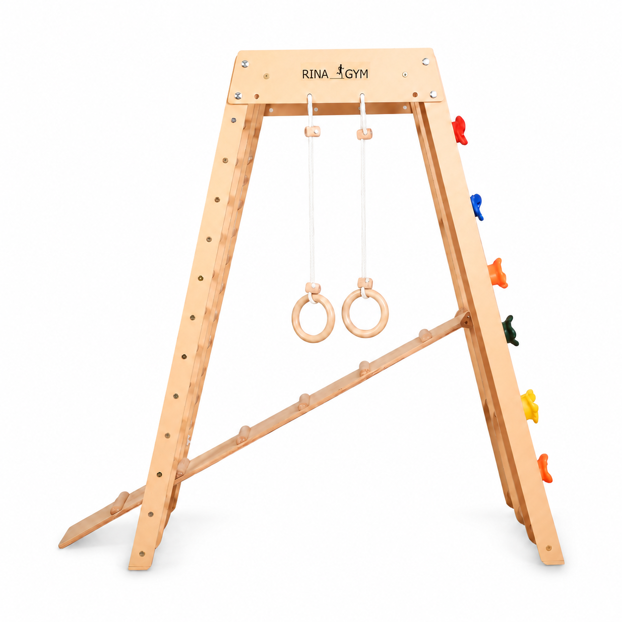 Multifunktionales Indoor Klettergerüst aus Holz – Für Zuhause & Familie ( 3 )