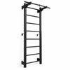 Metalen wandrek RINAGYM Steel M 213 cm met optrekstang, zwart