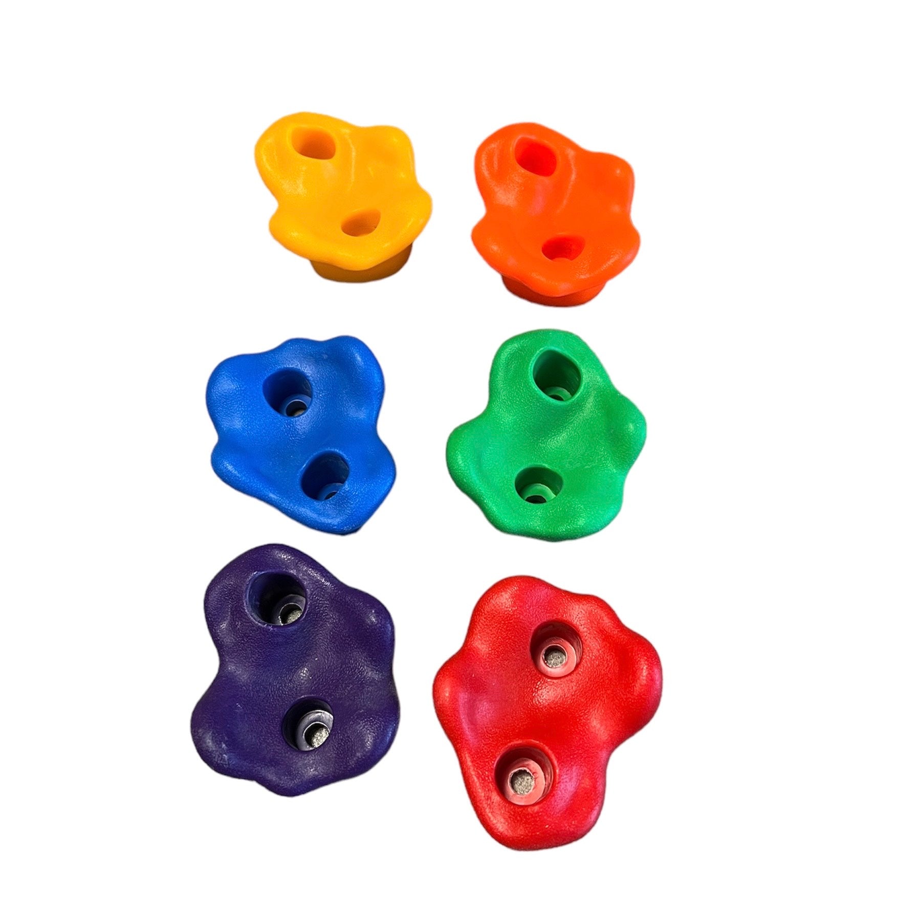 Klettergriffe 6er-Set aus Kunststoff – weitere Produktansicht 2 – RINAGYM