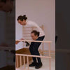 Mur d'escalade intérieur pour enfants et adultes – Structure en bois avec barre de traction, anneaux de gymnastique, corde d'escalade, échelle suédoise, barre de traction réglable et rampe d'escalade double face – Modèle Sport 3 couleur blanche