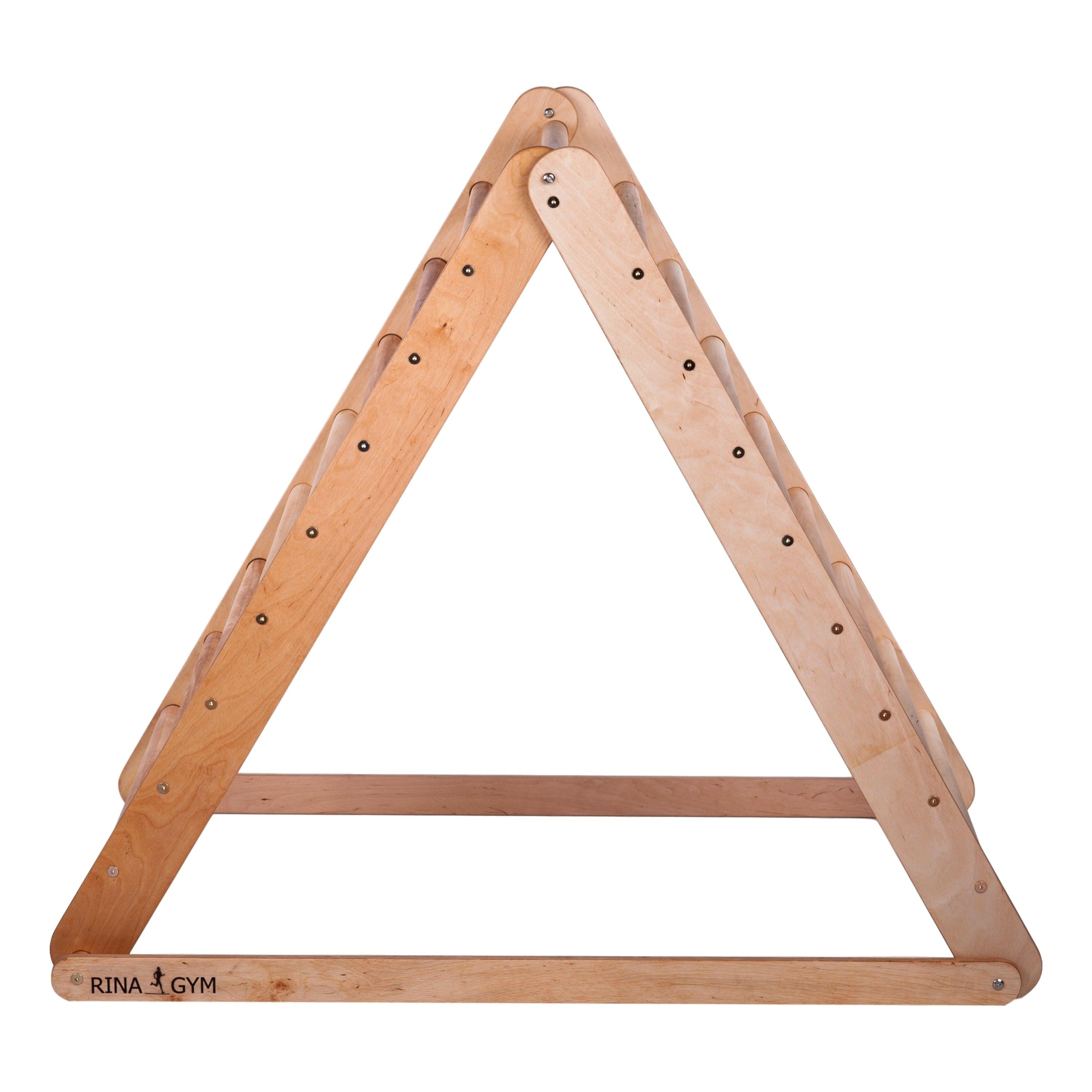 Kletterdreieck mit Rutsche Natur 115 cm – weitere Produktansicht 7 – RINAGYM