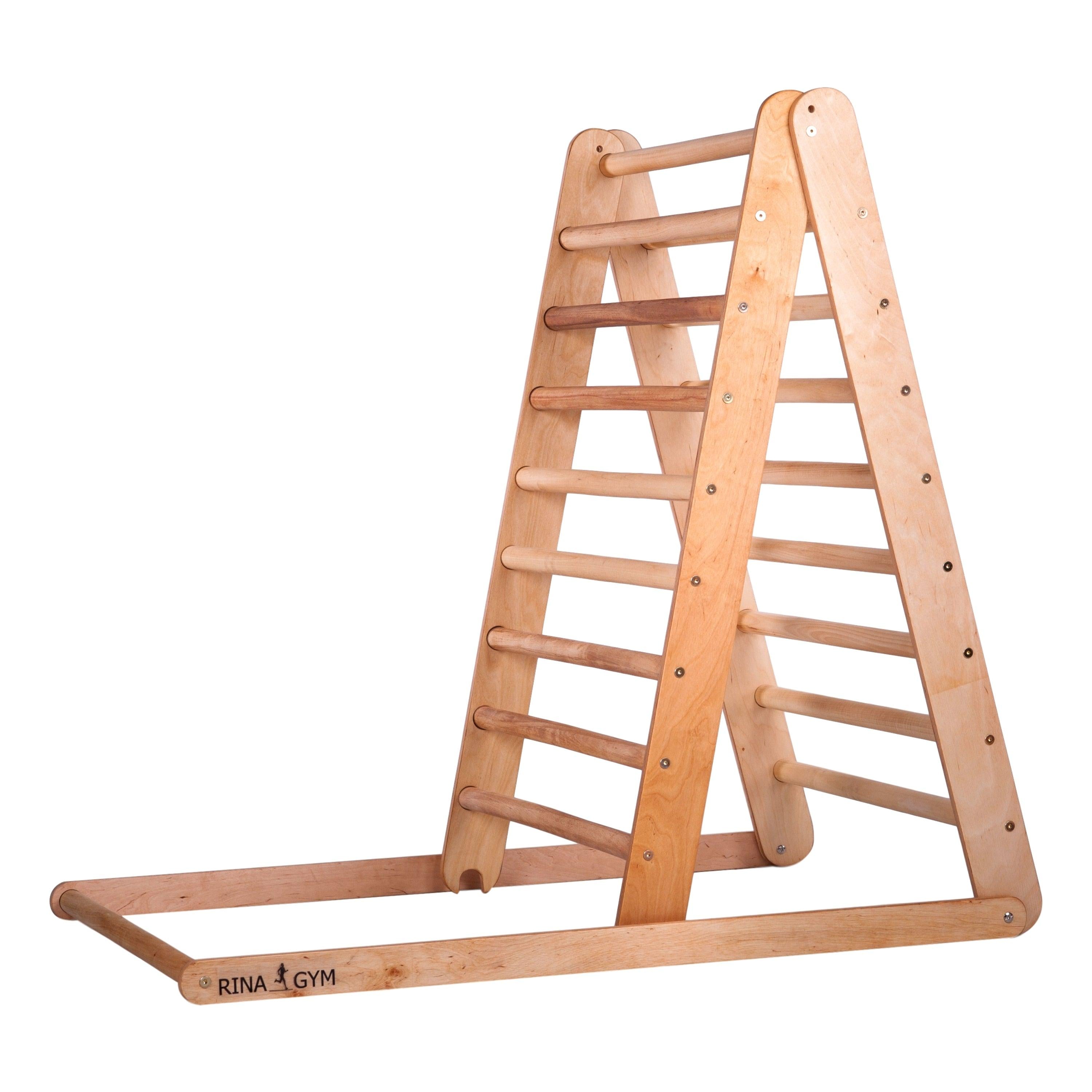 Kletterdreieck mit Rutsche Natur 115 cm – weitere Produktansicht 11 – RINAGYM